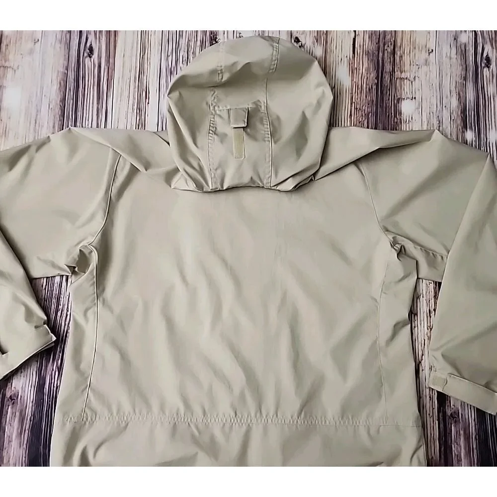 Royal Robbins Men's‎ M Windbreaker Jacket Tan Lightweight Hiking Gorpcore Hooded